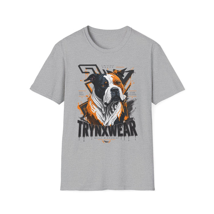 TrynxWear Boxer Dog Graphic T-Shirt Bold Urban Pet Portrait Tee