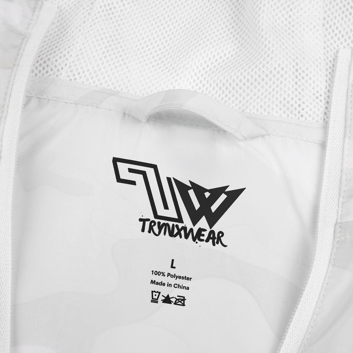 TrynxWear Windbreaker Jacket Vintage Cowboy Noir Graphic Full-Zip Hooded