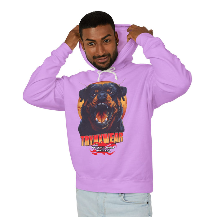 TrynxWear Rottweiler Graphic Hoodie Vintage Dog Head Sweatshirt