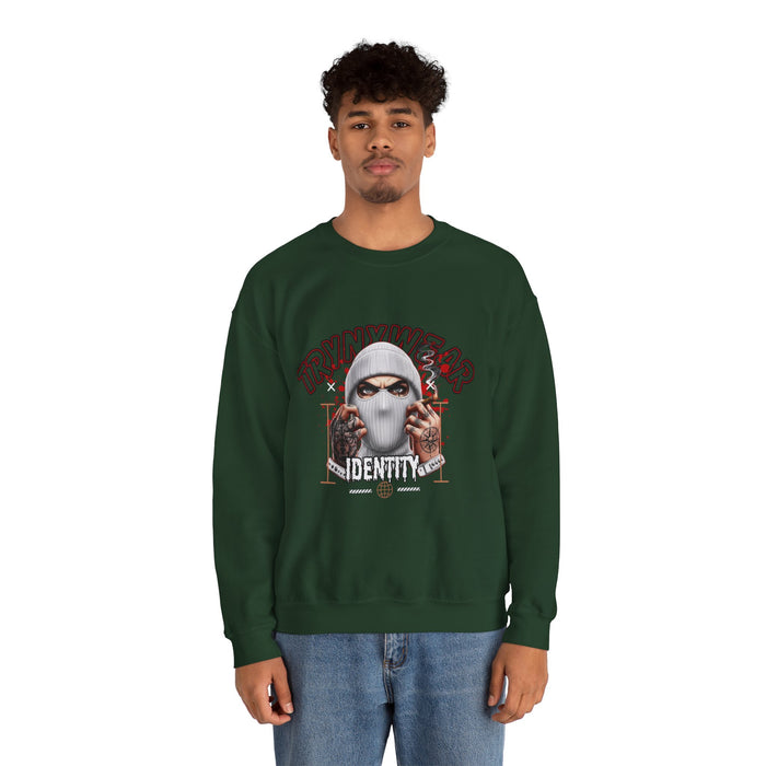 TrynxWear Crewneck Sweatshirt Masked Skull Streetwear Graphic