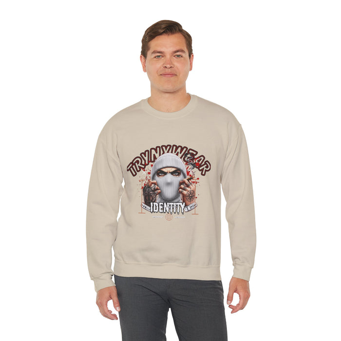 TrynxWear Crewneck Sweatshirt Masked Skull Streetwear Graphic