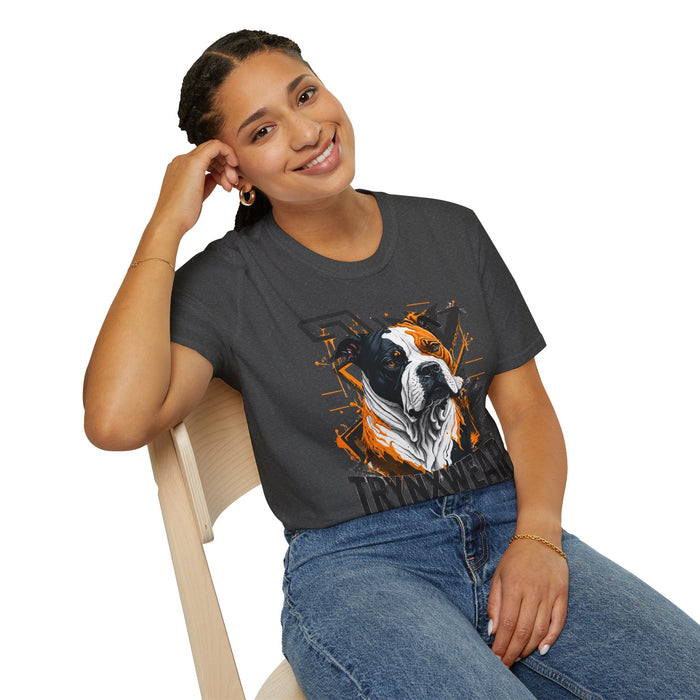 TrynxWear Boxer Dog Graphic T-Shirt Bold Urban Pet Portrait Tee