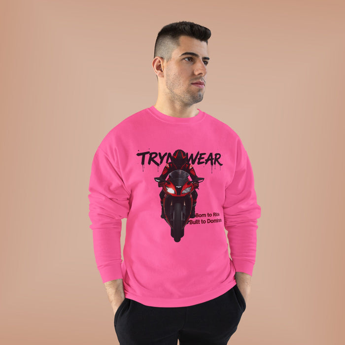 TrynxWear Motorcycle Rider Crewneck Sweatshirt