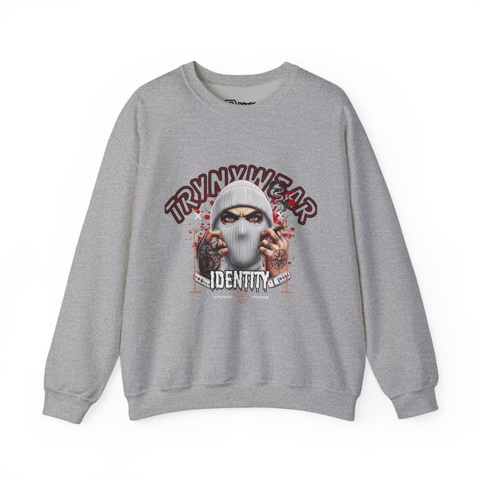 TrynxWear Crewneck Sweatshirt Masked Skull Streetwear Graphic