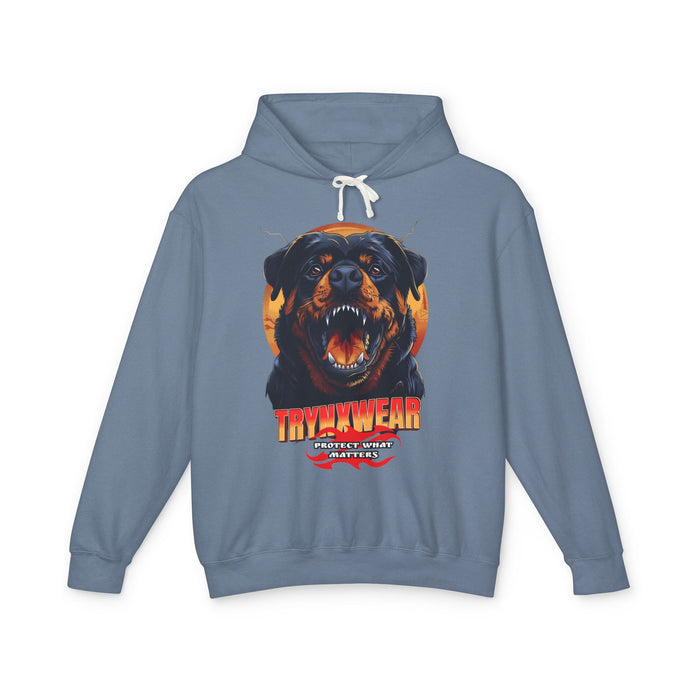 TrynxWear Rottweiler Graphic Hoodie Vintage Dog Head Sweatshirt