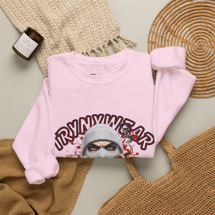 TrynxWear Crewneck Sweatshirt Masked Skull Streetwear Graphic