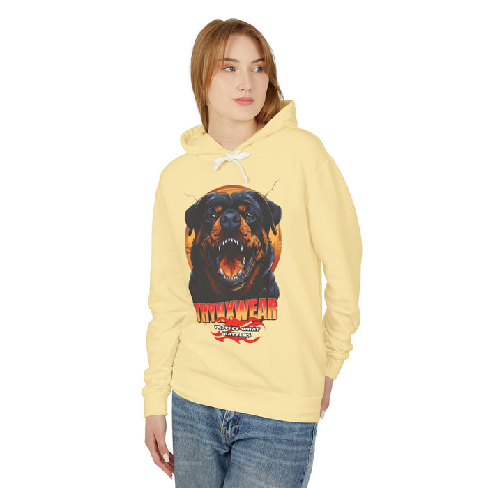 TrynxWear Rottweiler Graphic Hoodie Vintage Dog Head Sweatshirt