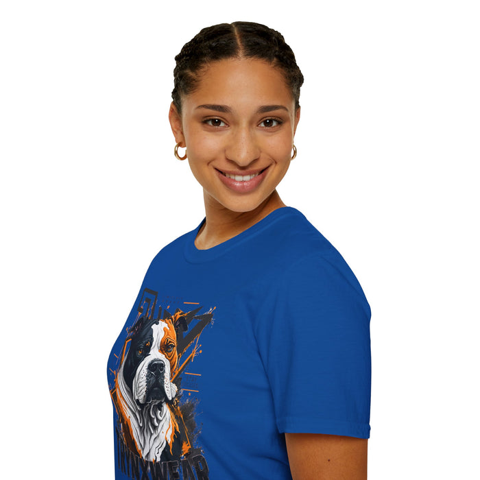 TrynxWear Boxer Dog Graphic T-Shirt Bold Urban Pet Portrait Tee