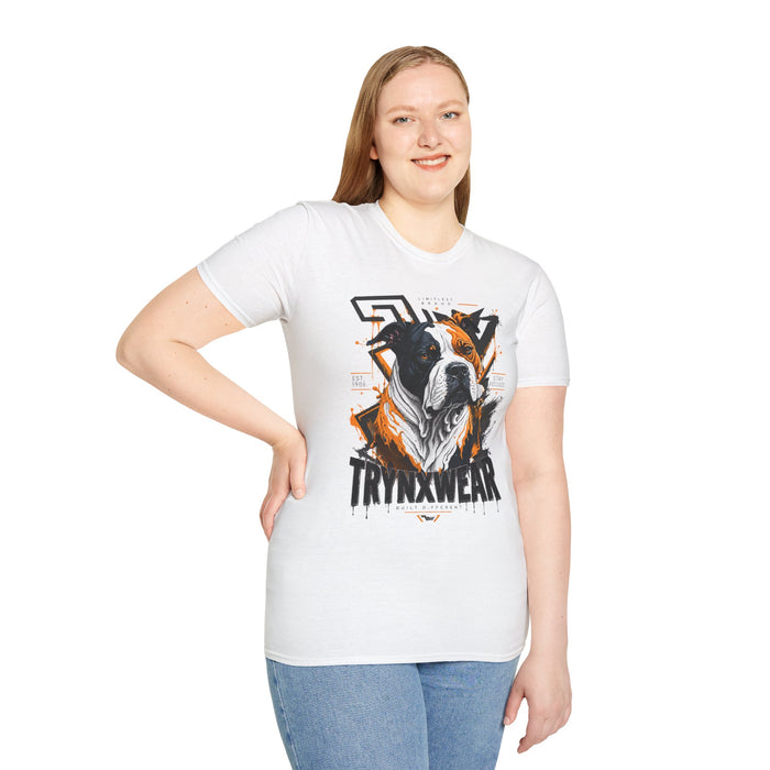 TrynxWear Boxer Dog Graphic T-Shirt Bold Urban Pet Portrait Tee