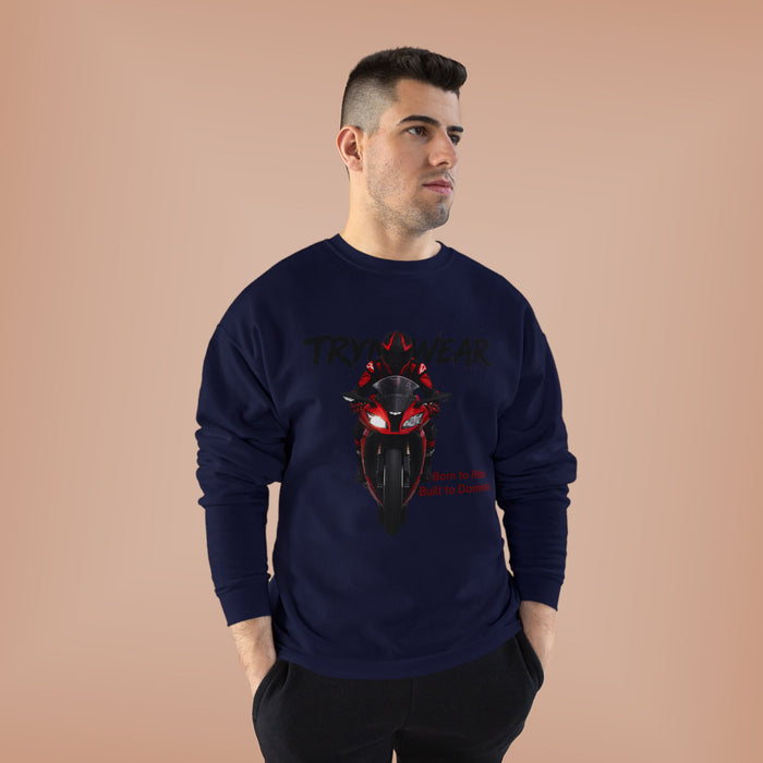 TrynxWear Motorcycle Rider Crewneck Sweatshirt
