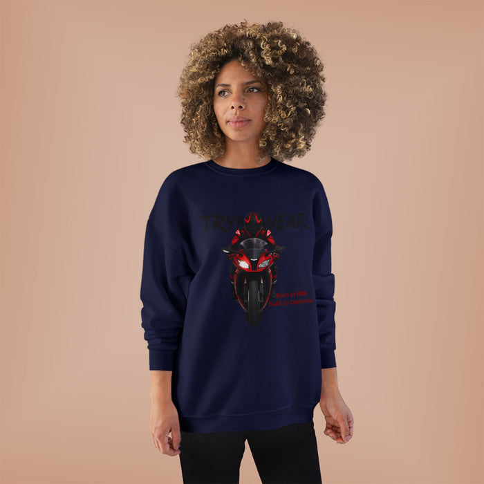 TrynxWear Motorcycle Rider Crewneck Sweatshirt
