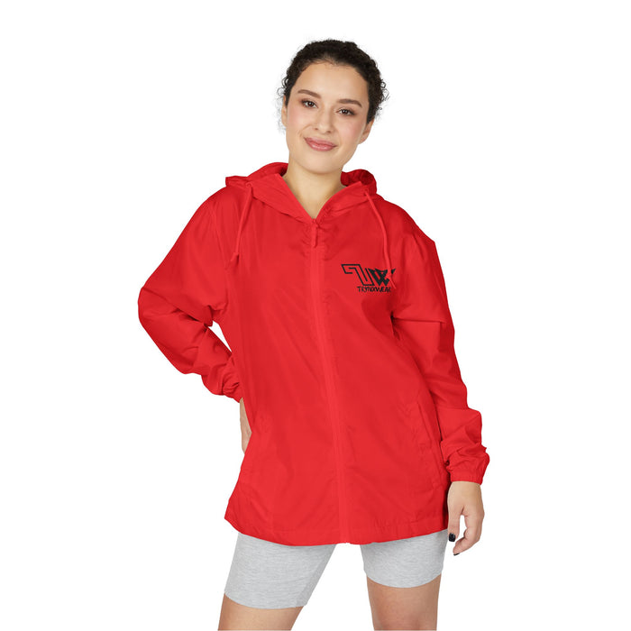 TrynxWear Windbreaker Jacket Vintage Cowboy Noir Graphic Full-Zip Hooded